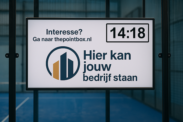 Sponsoring via padel scorebord